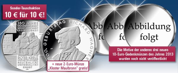 10 Euro Münzen Deutschland 2013