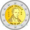 2 Euro 2009 Belgien Louis Braille