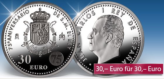 30 Euro Silbermünze Spanien 2013