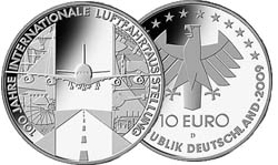 10 Euro Internationale Luftfahrtausstellung