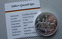 1 Unze Silber-Quadriga